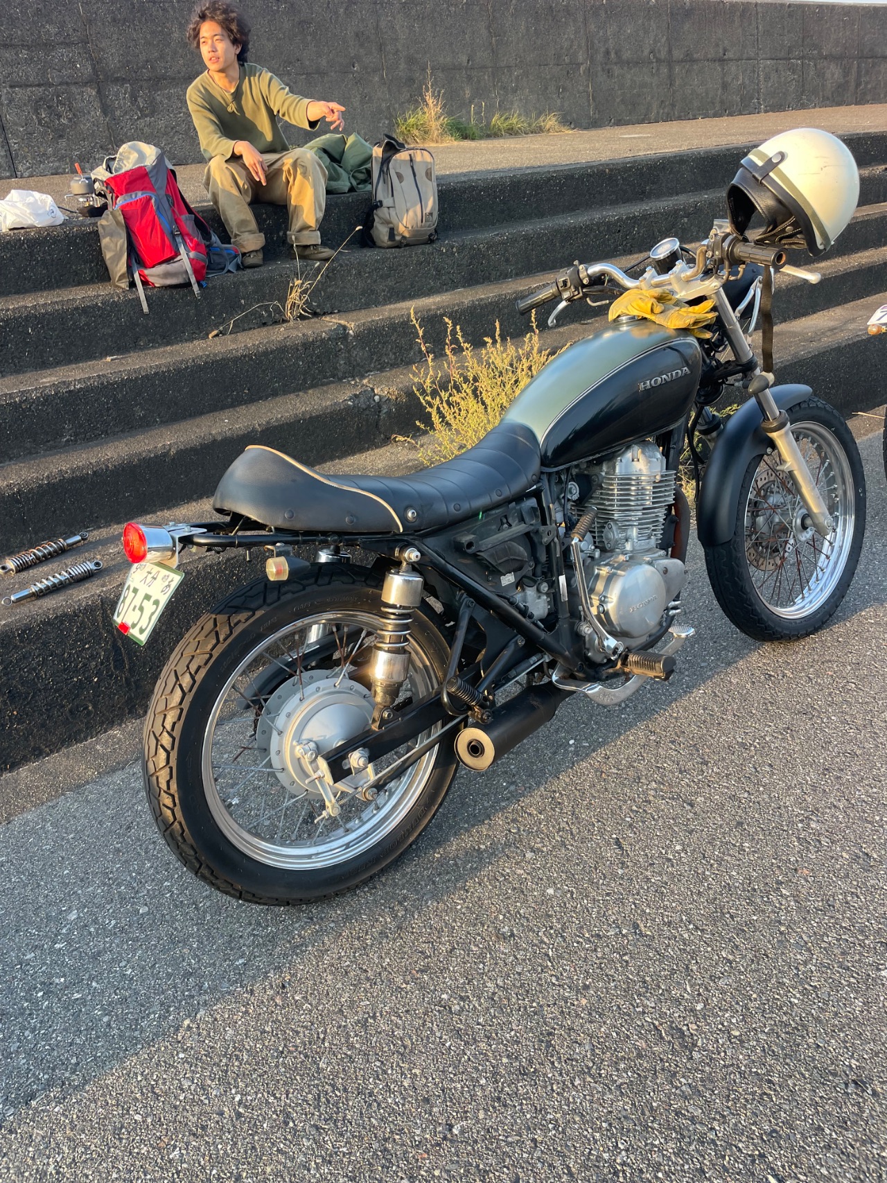 CB400SS サスペンション